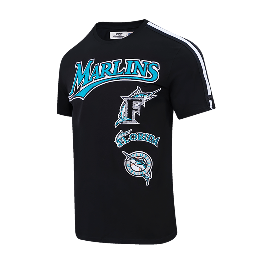 MLB FLORIDA MARLINS RETRO CLASSIC MEN'S STRIPED TOP (BLACK)