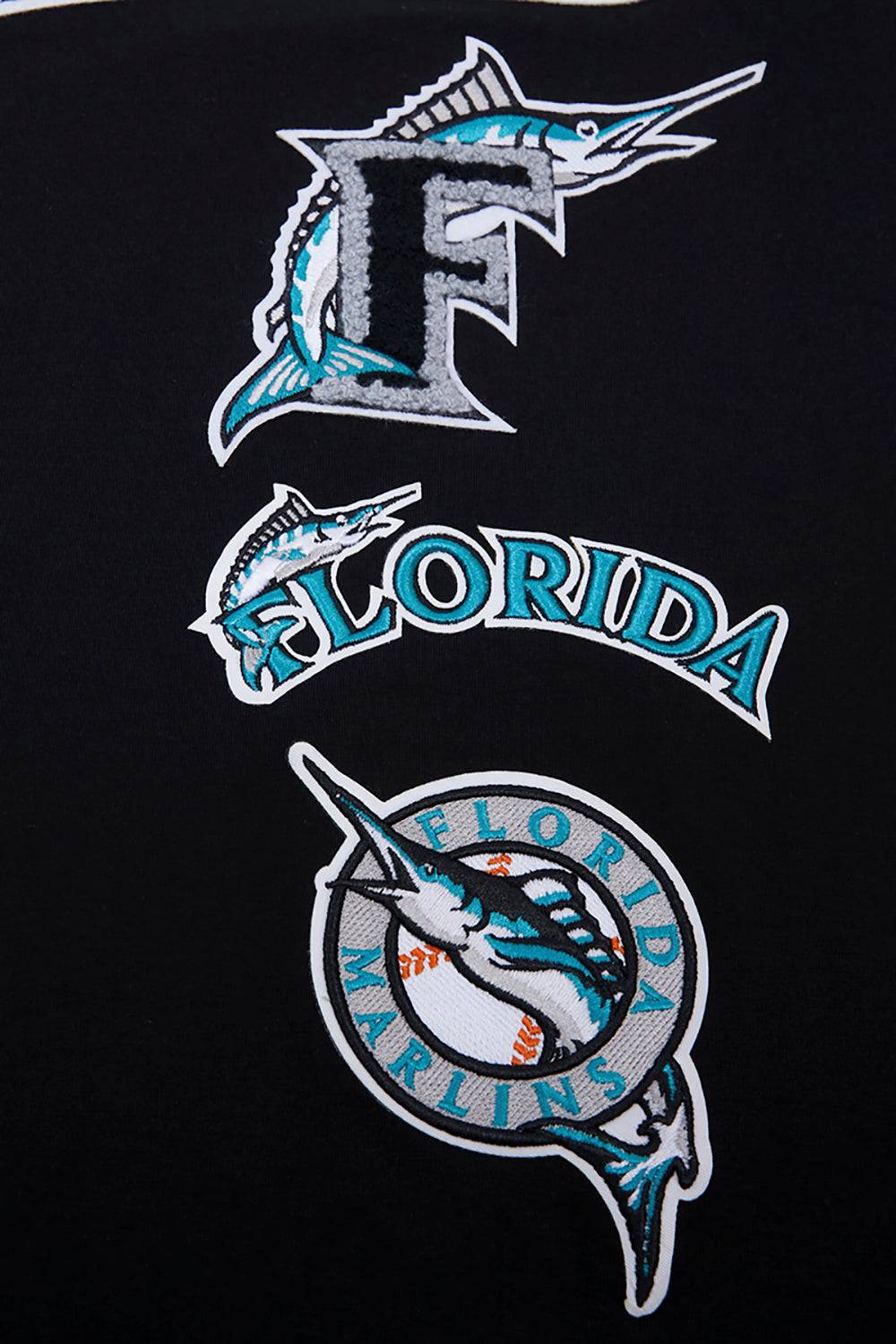 MLB FLORIDA MARLINS RETRO CLASSIC MEN'S STRIPED TOP (BLACK)