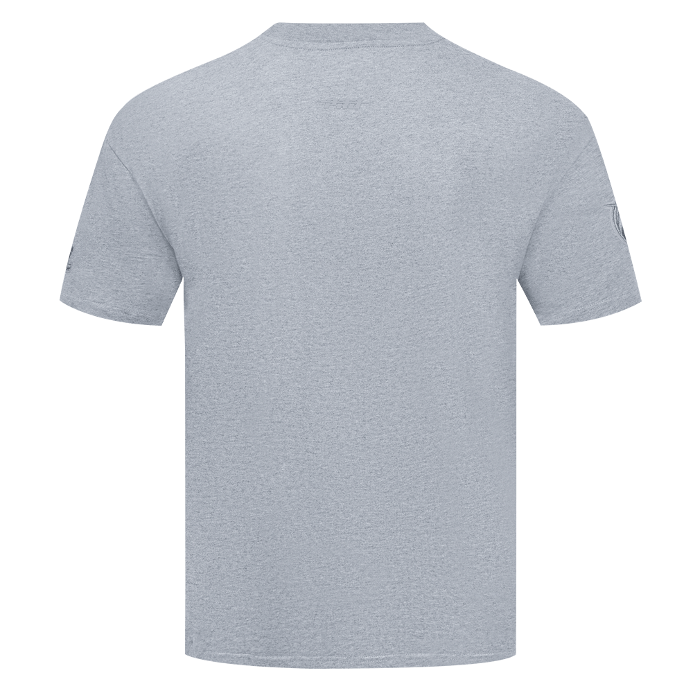 MLB MIAMI MARLINS NEUTRAL MEN'S DROP SHOULDER TOP (DARK HEATHER GRAY)