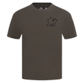 MLB MIAMI MARLINS NEUTRAL MEN'S DROP SHOULDER TOP (DARK TAUPE)