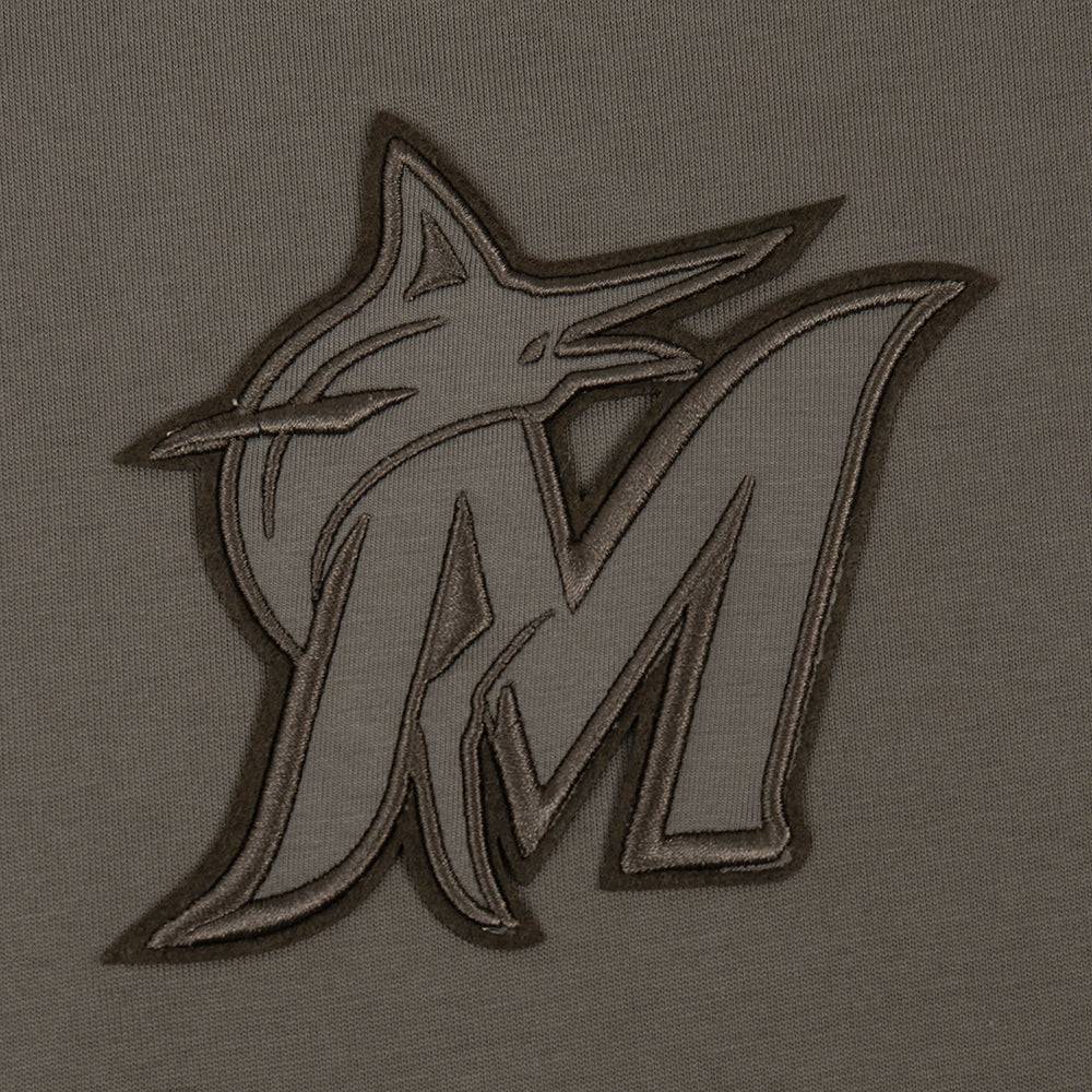 MLB MIAMI MARLINS NEUTRAL MEN'S DROP SHOULDER TOP (DARK TAUPE)