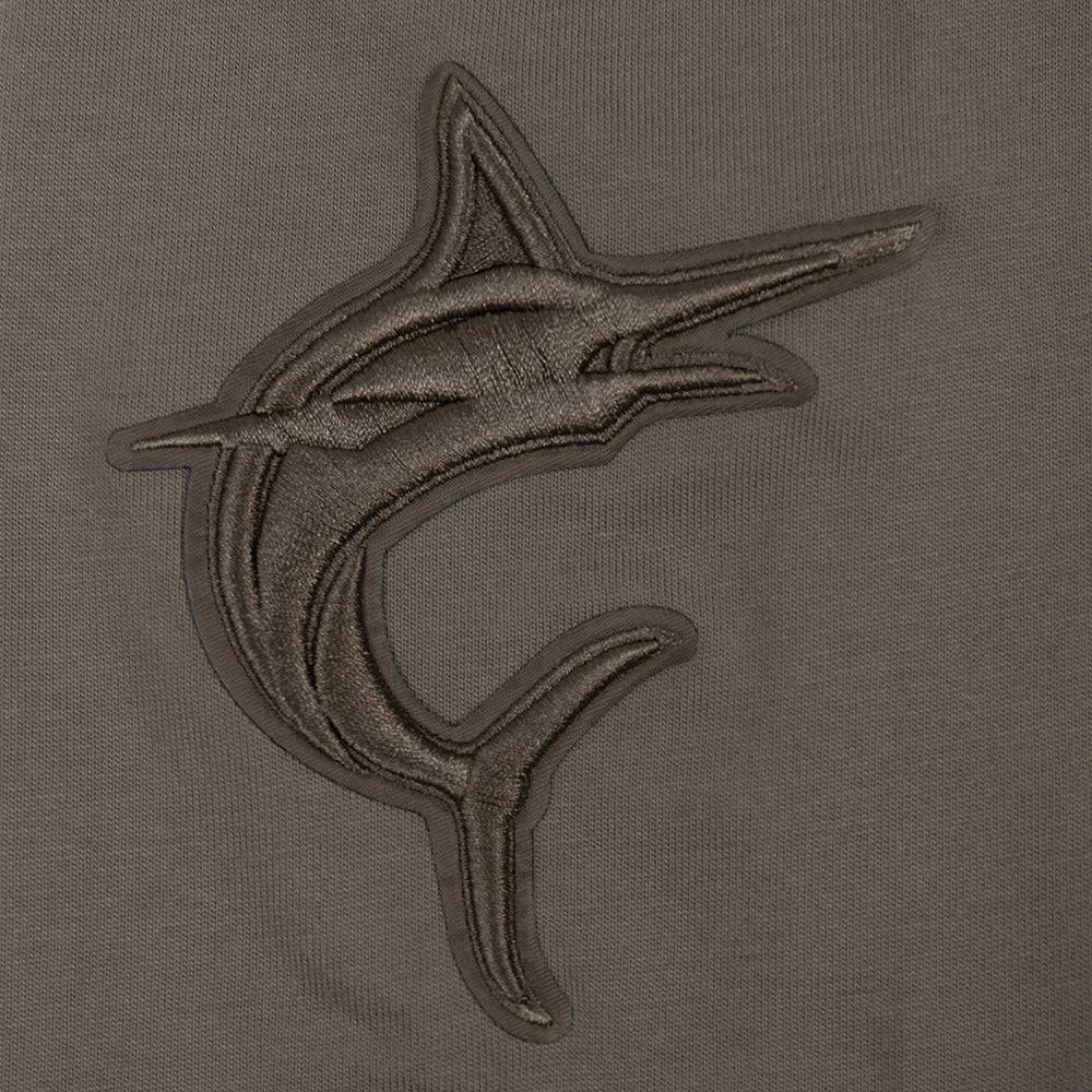 MLB MIAMI MARLINS NEUTRAL MEN'S DROP SHOULDER TOP (DARK TAUPE)