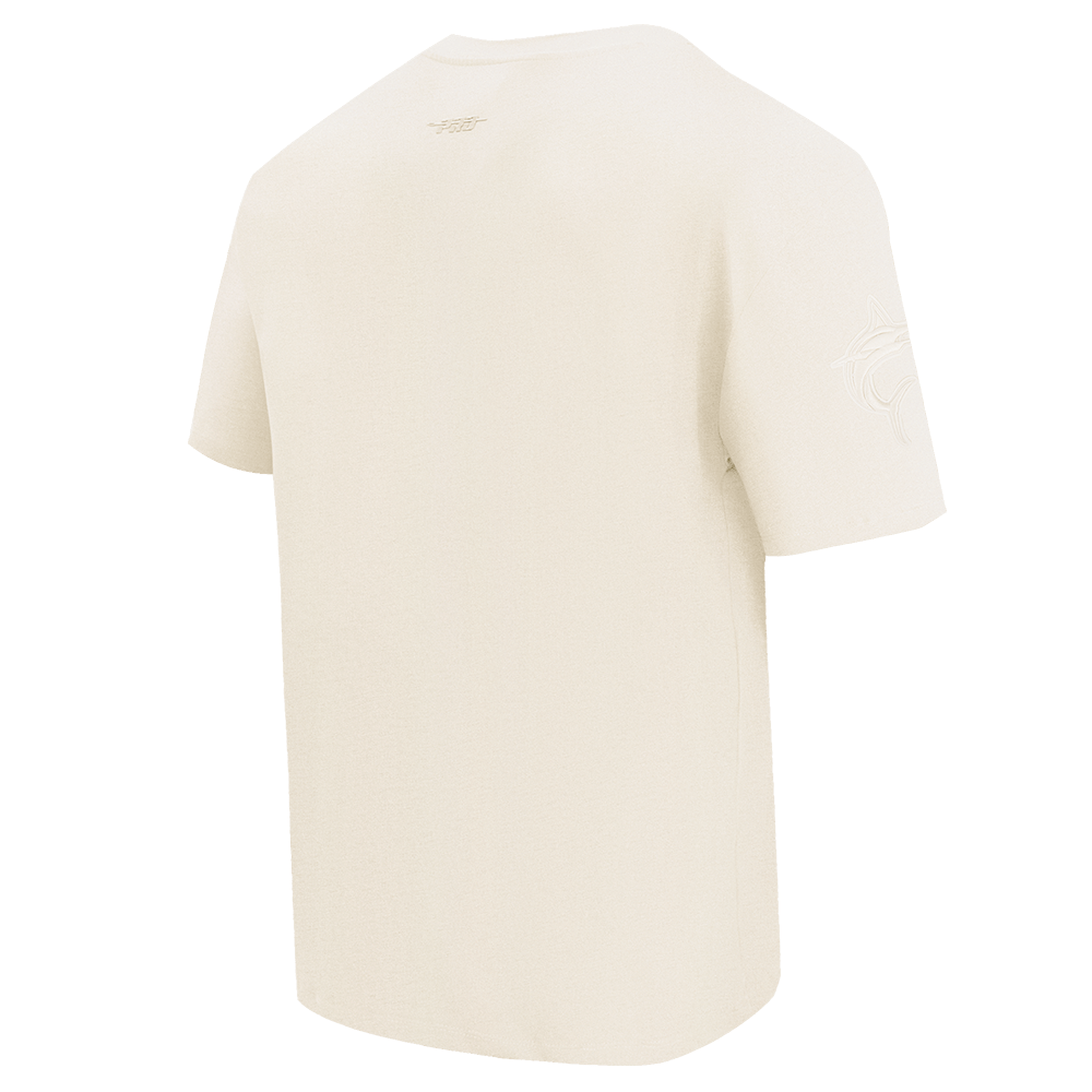 MLB MIAMI MARLINS NEUTRAL MEN'S DROP SHOULDER TOP (EGGSHELL)