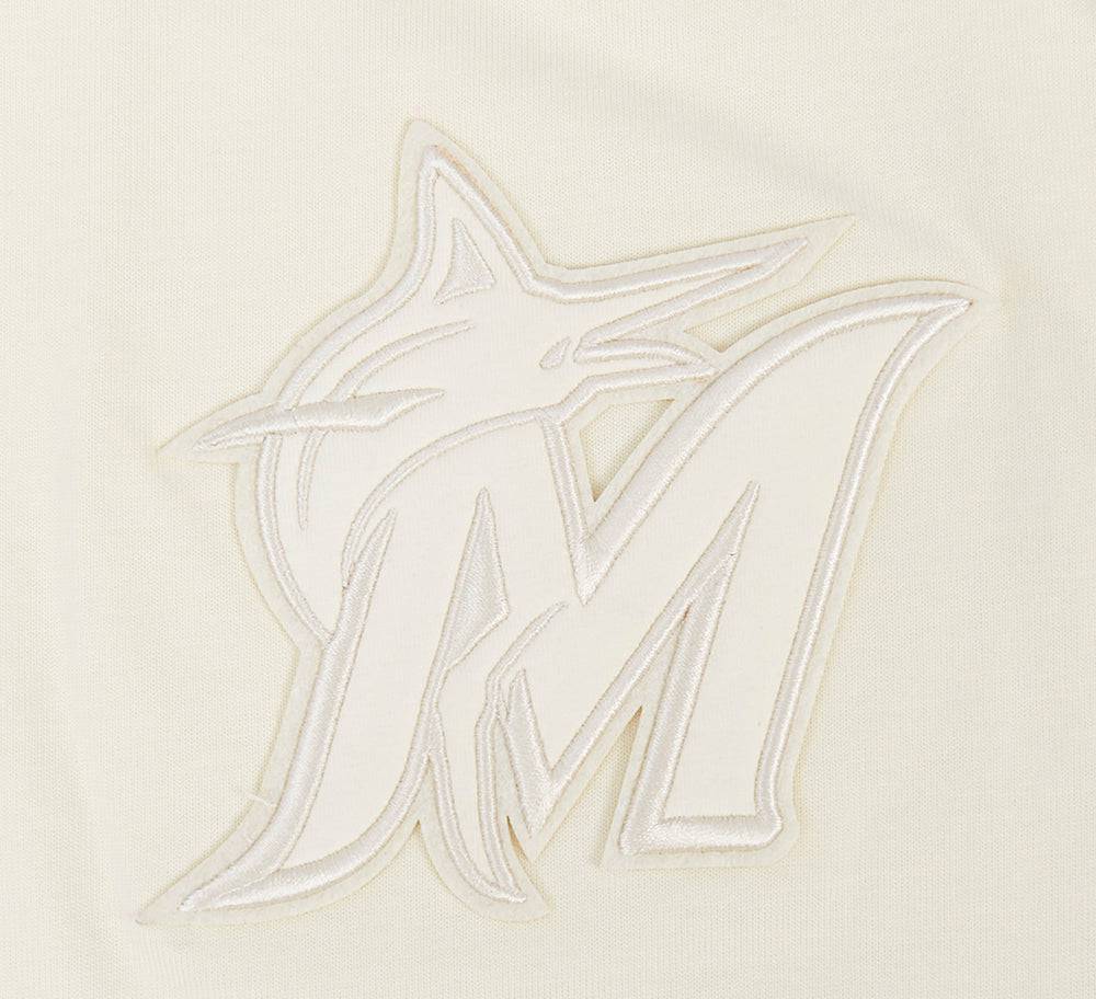 MLB MIAMI MARLINS NEUTRAL MEN'S DROP SHOULDER TOP (EGGSHELL)
