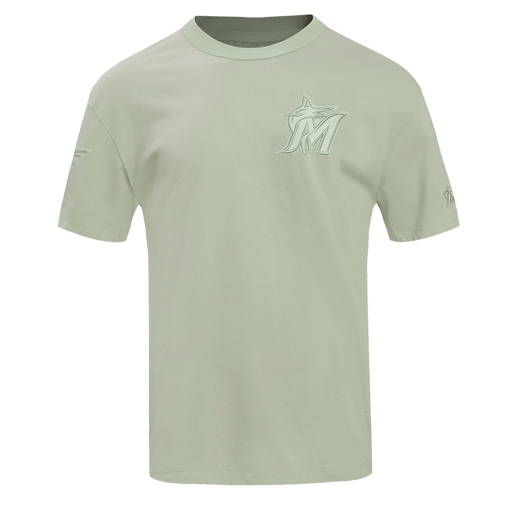 MLB MIAMI MARLINS NEUTRAL MEN'S CJ DROP SHOULDER TOP (MOSS)