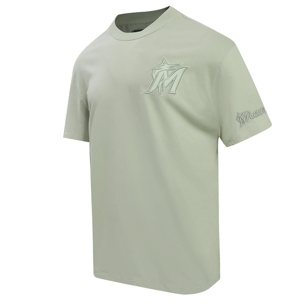 MLB MIAMI MARLINS NEUTRAL MEN'S CJ DROP SHOULDER TOP (MOSS)
