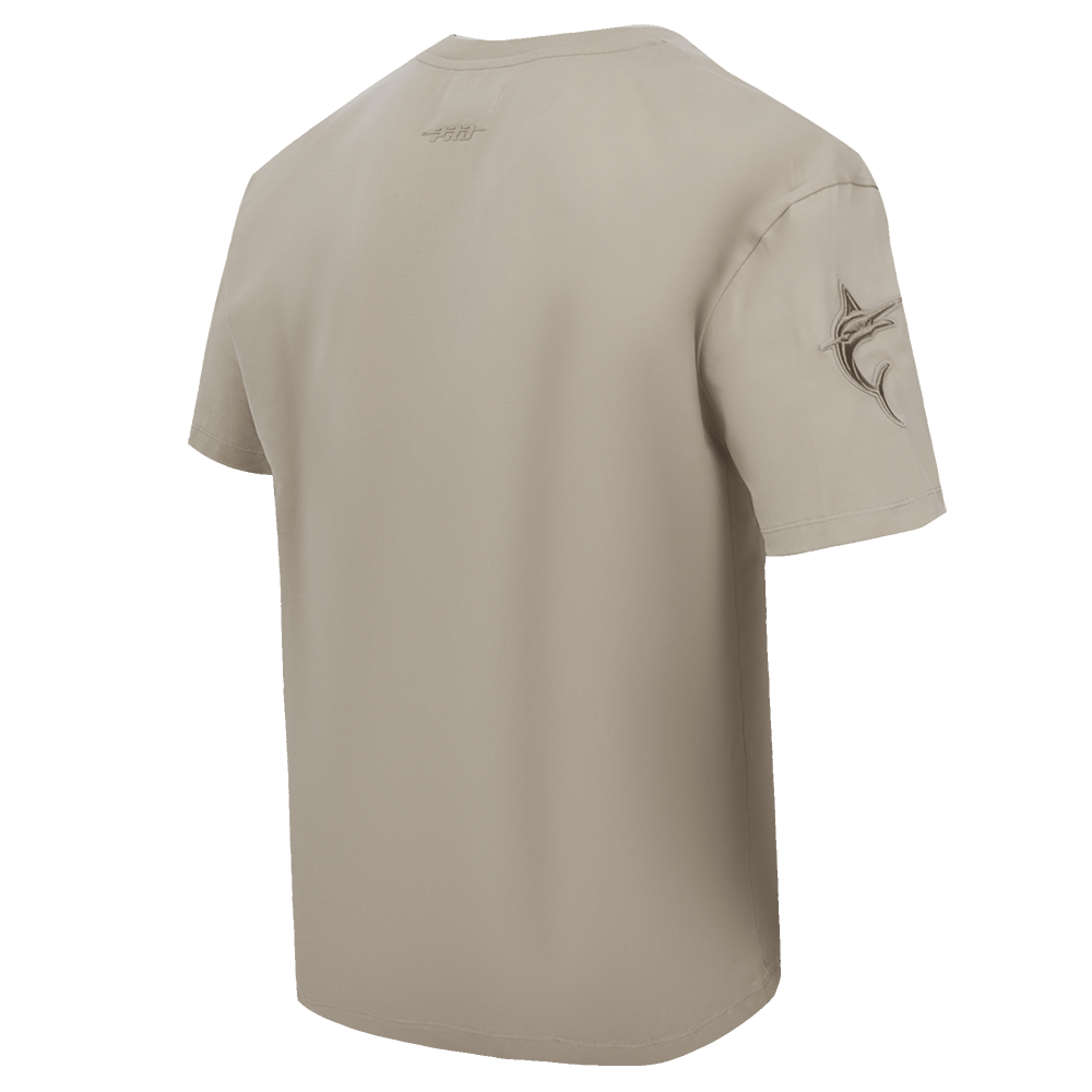 MLB MIAMI MARLINS NEUTRAL DROP SHOULDER MEN'S TOP (TAUPE)