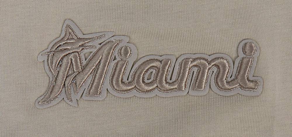 MLB MIAMI MARLINS NEUTRAL DROP SHOULDER MEN'S TOP (TAUPE)