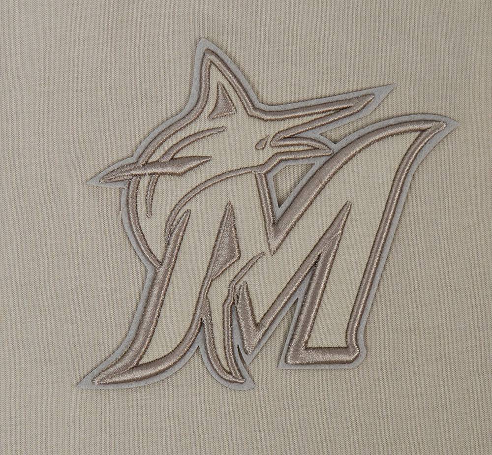 MLB MIAMI MARLINS NEUTRAL DROP SHOULDER MEN'S TOP (TAUPE)