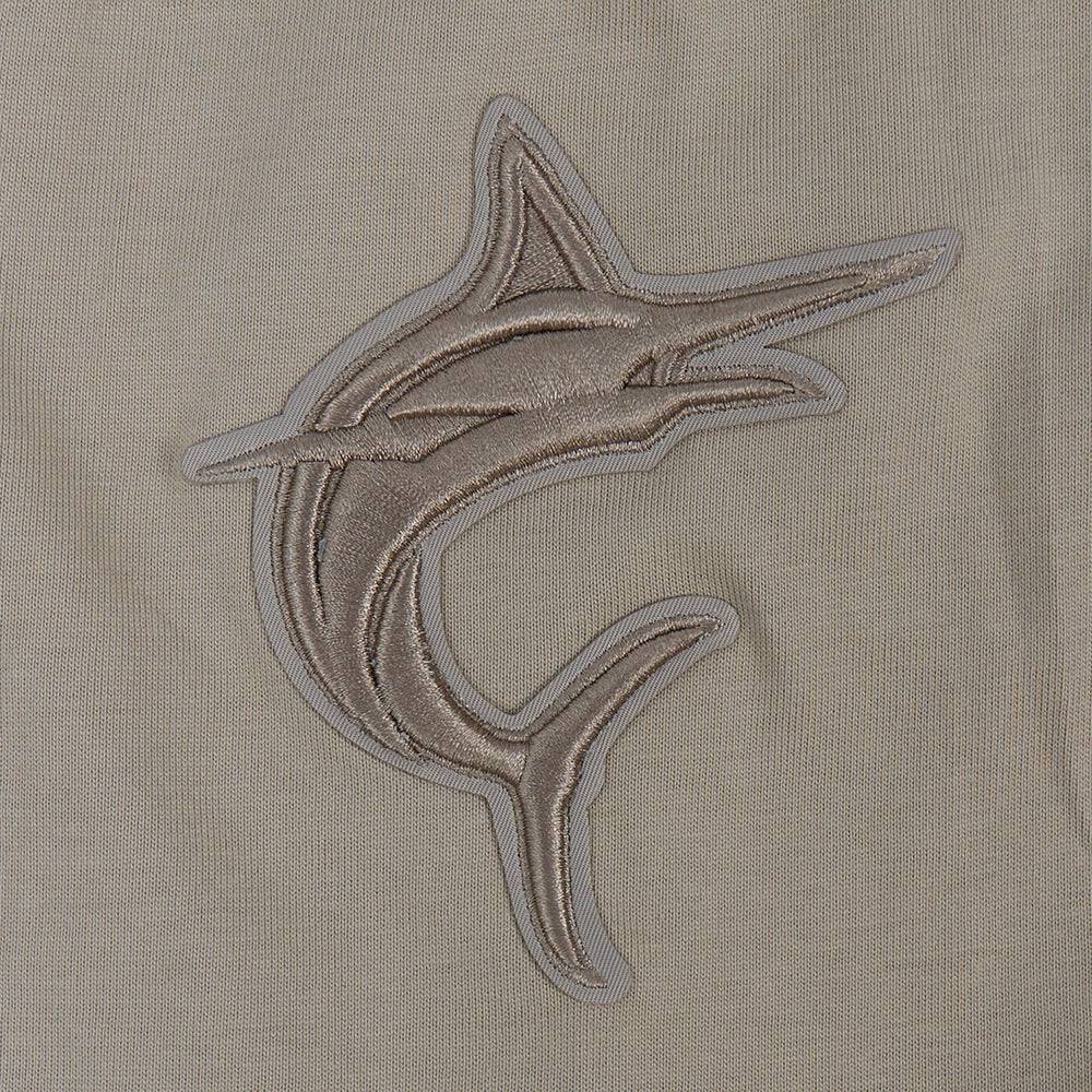 MLB MIAMI MARLINS NEUTRAL DROP SHOULDER MEN'S TOP (TAUPE)