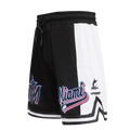 MLB MIAMI MARLINS SCRIPT TAIL MEN'S DOUBLE KNIT 2.0 SHORT (BLACK)