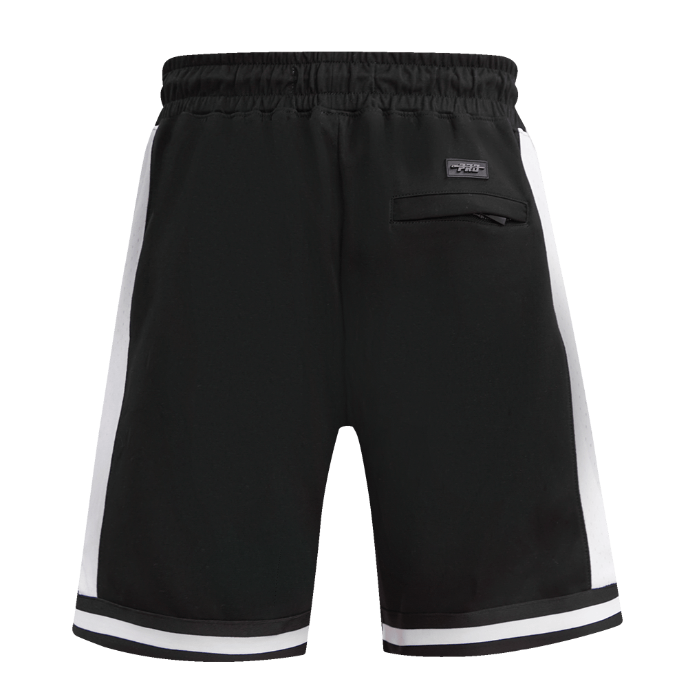 MLB MIAMI MARLINS SCRIPT TAIL MEN'S DOUBLE KNIT 2.0 SHORT (BLACK)