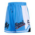 MLB MIAMI MARLINS SCRIPT TAIL MEN'S DOUBLE KNIT 2.0 SHORT (UNIVERSITY BLUE)