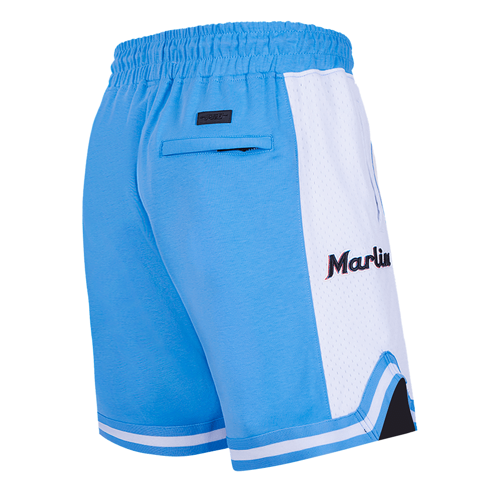 MLB MIAMI MARLINS SCRIPT TAIL MEN'S DOUBLE KNIT 2.0 SHORT (UNIVERSITY BLUE)