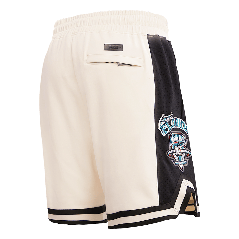 PANTALÓN CORTO MLB FLORIDA MARLINS RETRO CLASSIC PARA HOMBRE 2.0 (BLANCO HUESO/ NEGRO)