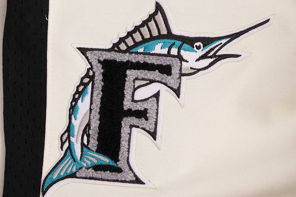 PANTALÓN CORTO MLB FLORIDA MARLINS RETRO CLASSIC PARA HOMBRE 2.0 (BLANCO HUESO/ NEGRO)