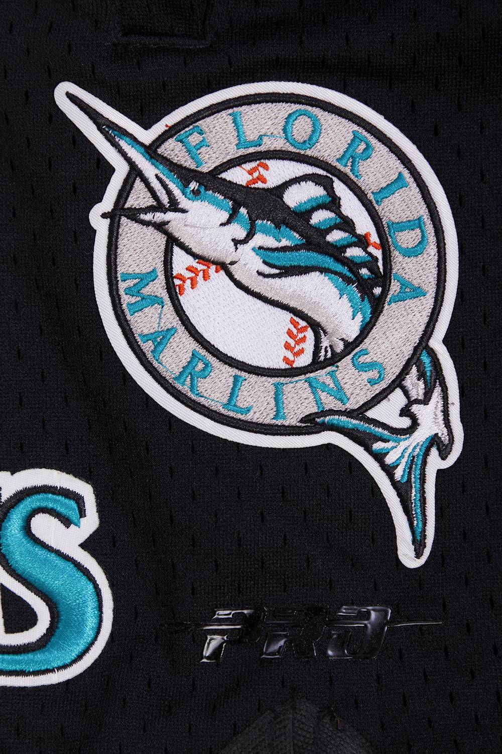 PANTALÓN CORTO MLB FLORIDA MARLINS RETRO CLASSIC PARA HOMBRE 2.0 (BLANCO HUESO/ NEGRO)