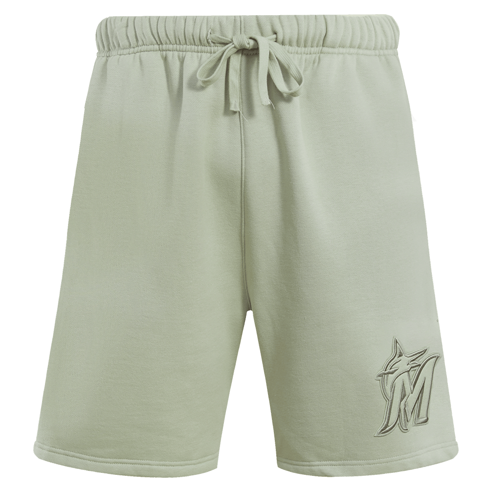 MLB MIAMI MARLINS NEUTRAL FLEECE SHORT (MOSS)