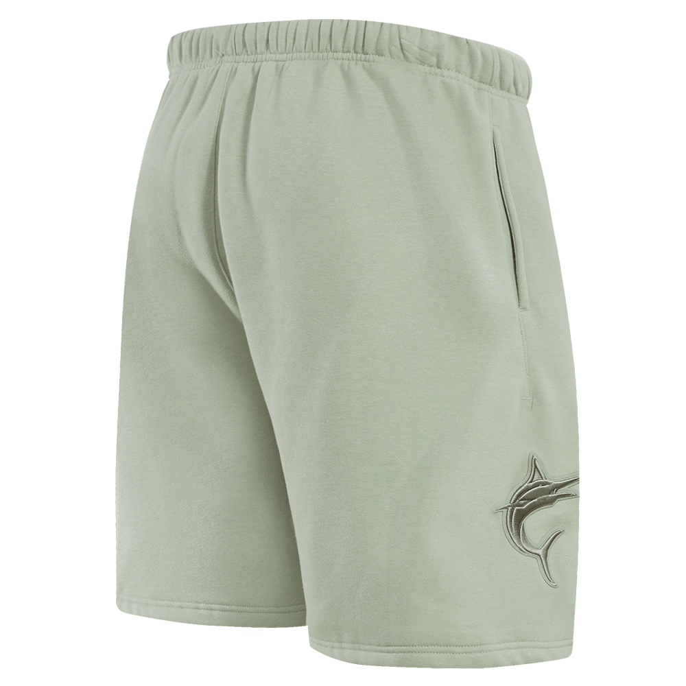 MLB MIAMI MARLINS NEUTRAL FLEECE SHORT (MOSS)