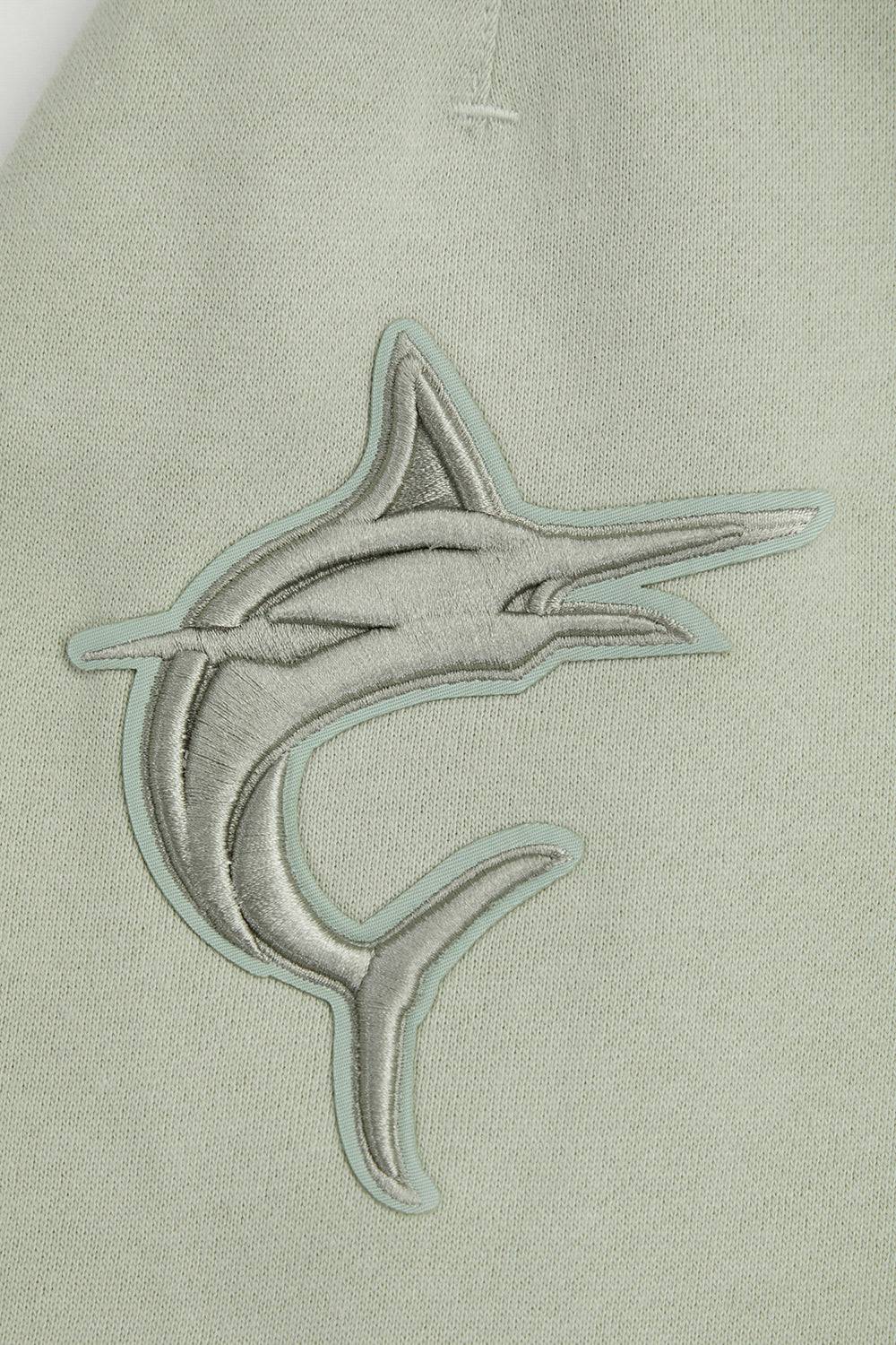 MLB MIAMI MARLINS NEUTRAL FLEECE SHORT (MOSS)
