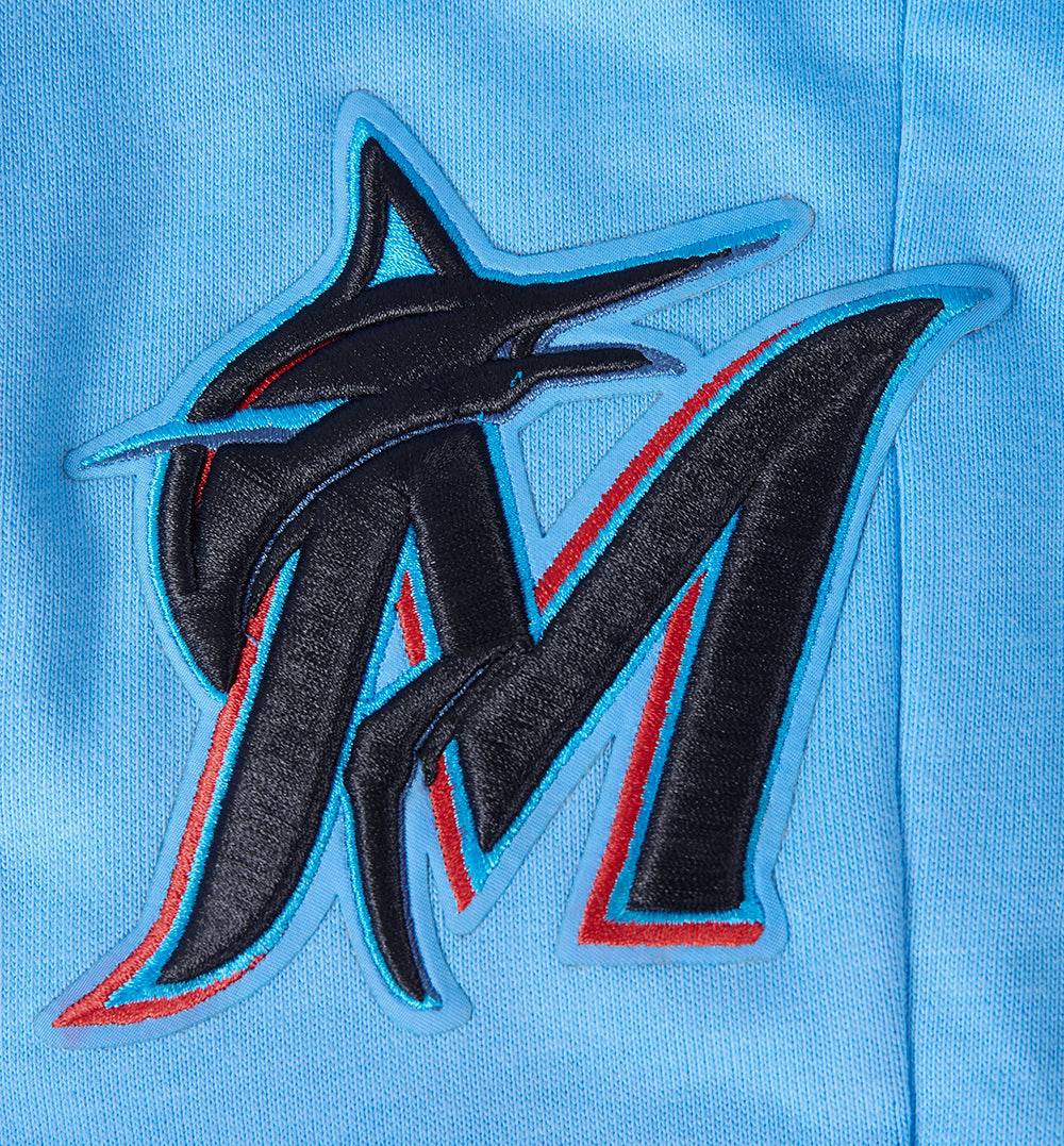MLB MIAMI MARLINS SCRIPT TAIL MEN'S RIB FLEECE SWEATPANT (UNIVERSITY BLUE)