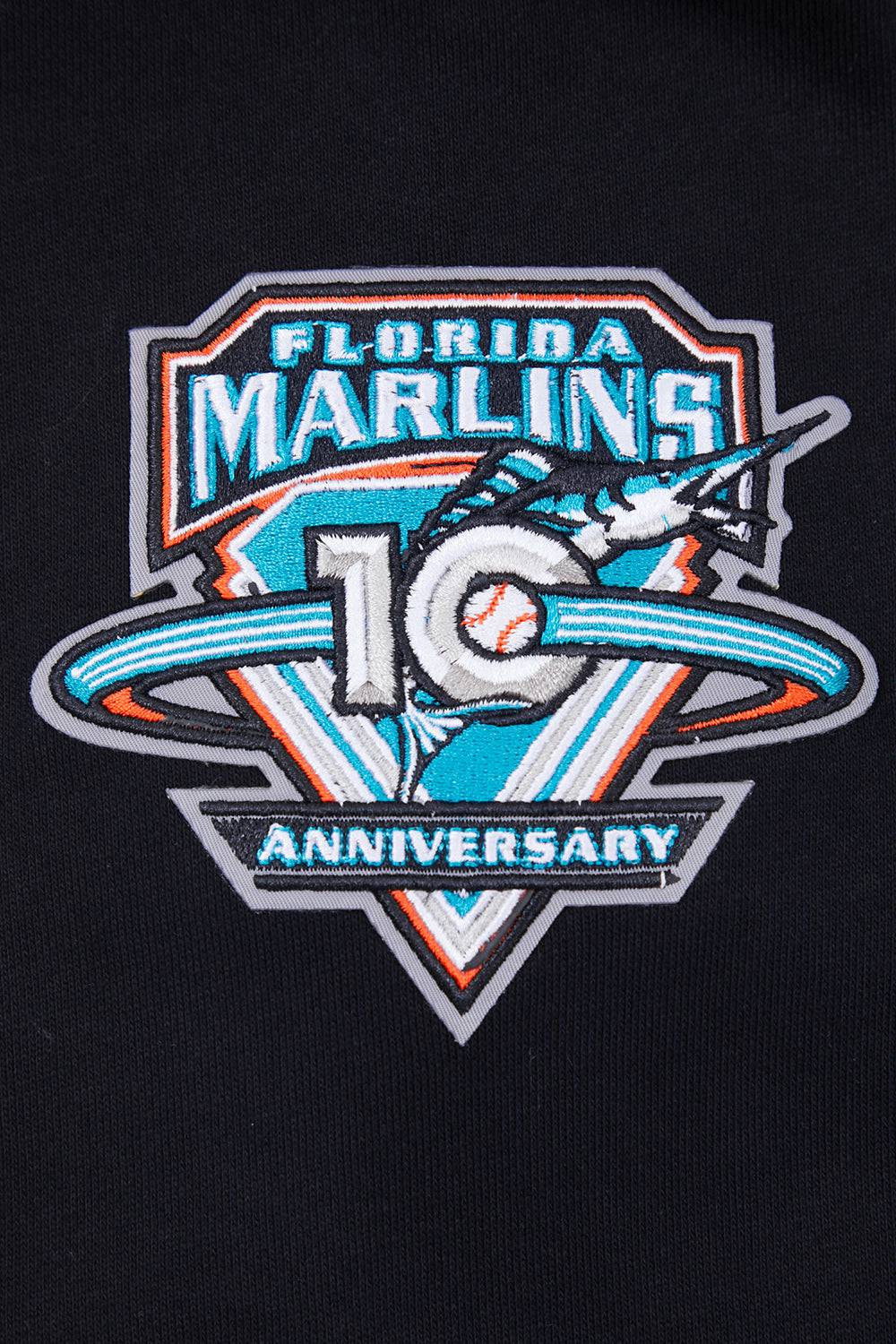 MLB FLORIDA MARLINS RETRO CLASSIC MEN'S PULLOVER HOODIE (BLACK)