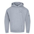 MLB MIAMI MARLINS NEUTRAL MEN'S DROP SHOULDER PULLOVER HOODIE (DARK HEATHER GRAY)
