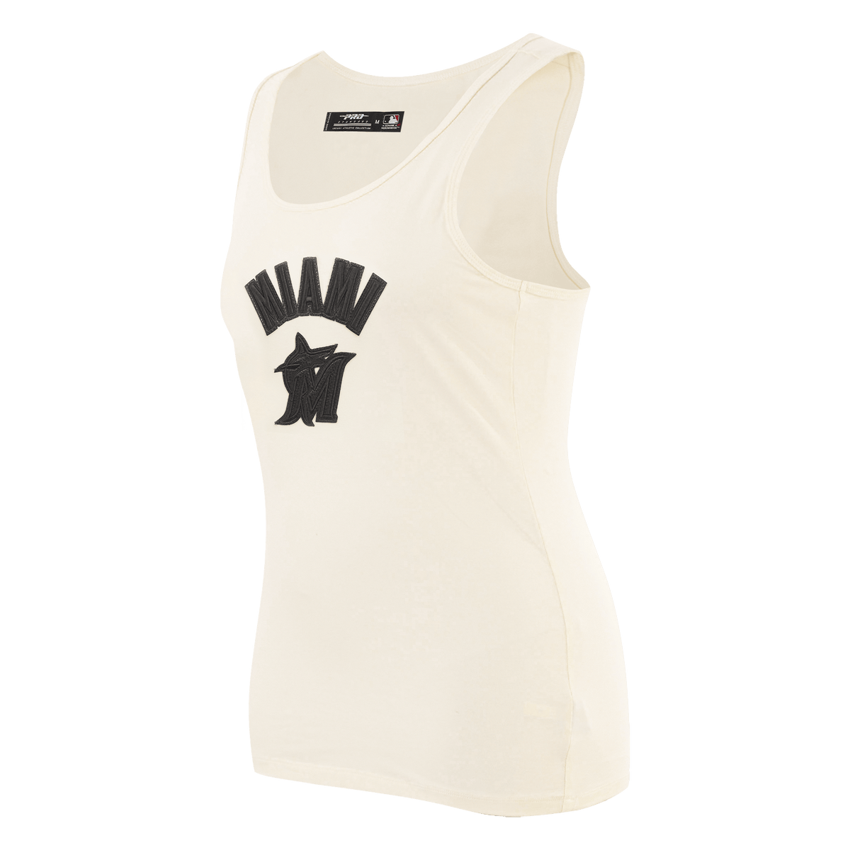 MLB MIAMI MARLINS TRIPLE TONAL RELAXED FIT WOMEN'S RACERBACK (EGGSHELL)