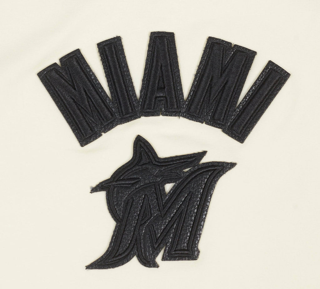 MLB MIAMI MARLINS TRIPLE TONAL RELAXED FIT WOMEN'S RACERBACK (EGGSHELL)