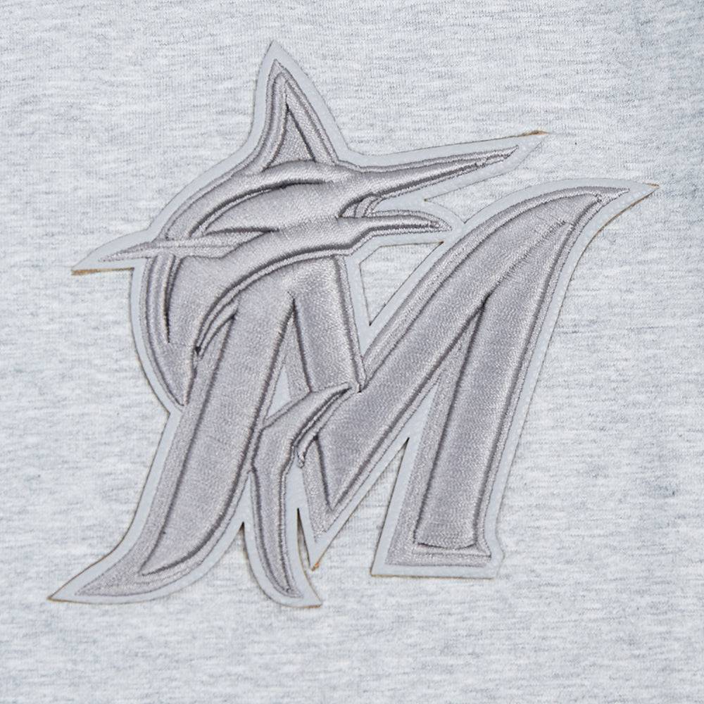 MLB MIAMI MARLINS TRIPLE TONAL SINGLE JERSEY BOXY WOMEN'S TEE (HEATHER GREY)