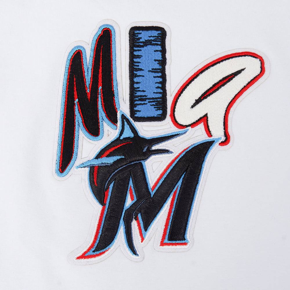 MLB MIAMI MARLINS CITY RANSOM WOMEN'S SJ BOXY TEE (WHITE)