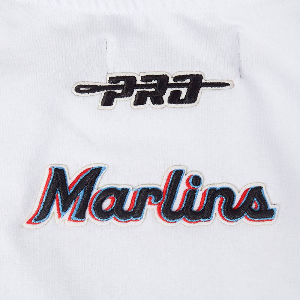 MLB MIAMI MARLINS CITY RANSOM WOMEN'S SJ BOXY TEE (WHITE)
