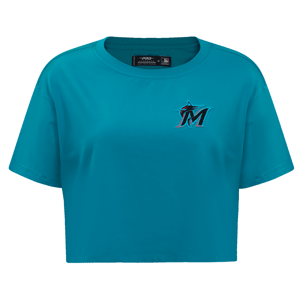 MLB MIAMI MARLINS CLASSIC SINGLE JERSEY BOXY TEE (TEAL)