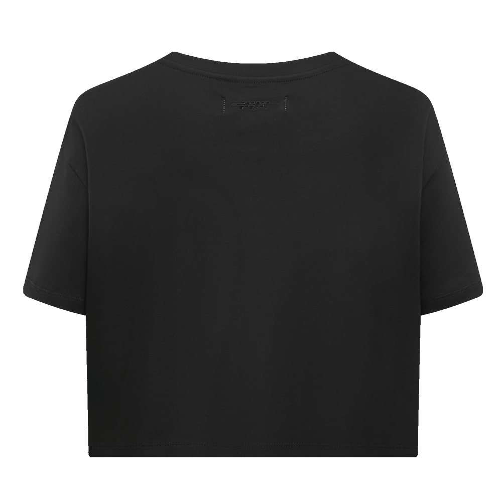 MLB FLORIDA MARLINS RETRO CLASSIC WOMEN'S BOXY TOP (BLACK)
