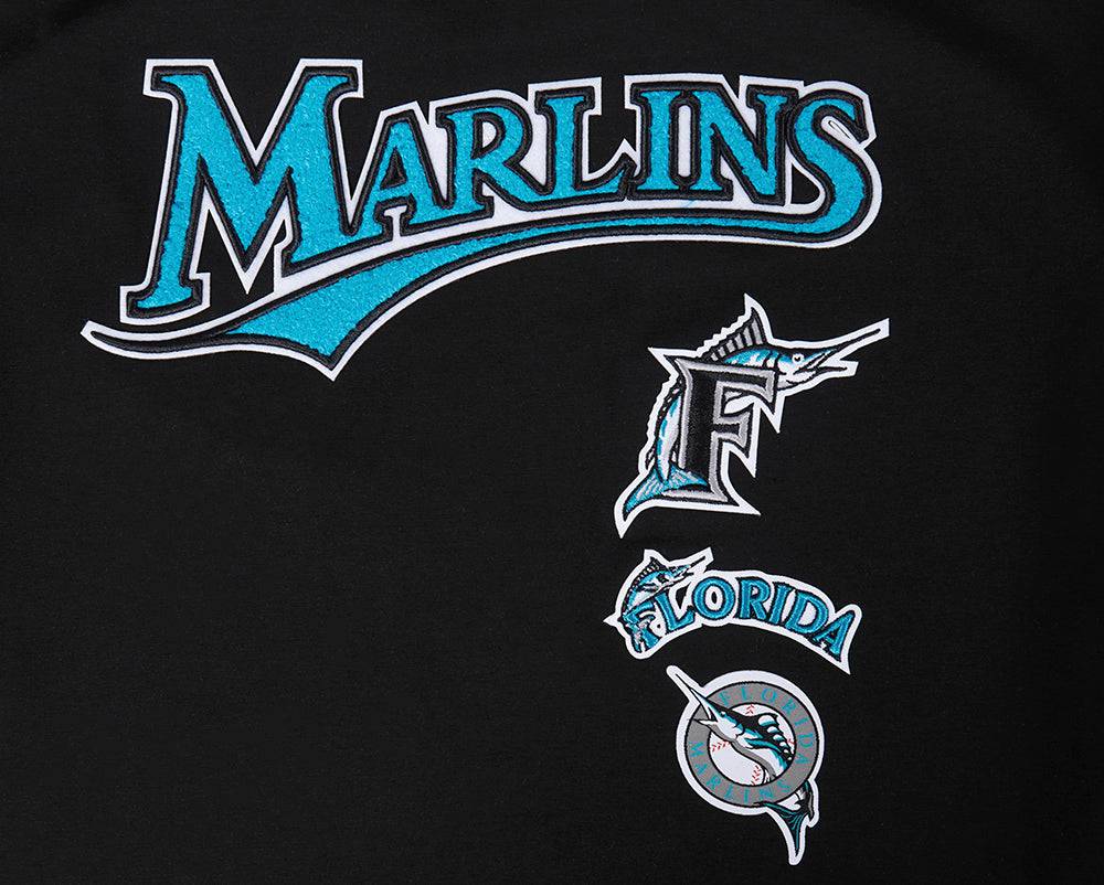 MLB FLORIDA MARLINS RETRO CLASSIC WOMEN'S BOXY TOP (BLACK)