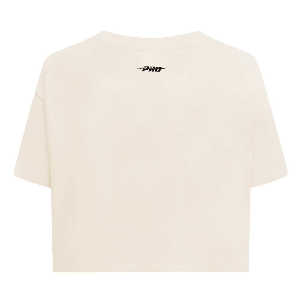 MLB FLORIDA MARLINS RETRO CLASSIC WOMEN'S BOXY TOP (EGGSHELL)