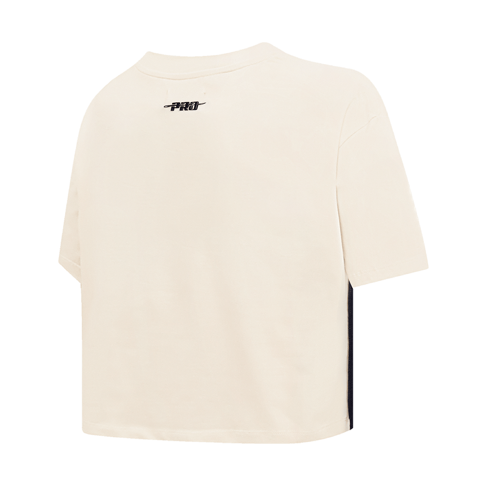 MLB FLORIDA MARLINS RETRO CLASSIC WOMEN'S BOXY TOP (EGGSHELL)