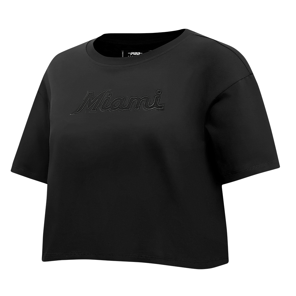 TOP HOLGADO NEUTRO PARA MUJER MLB MIAMI MARLINS (NEGRO)
