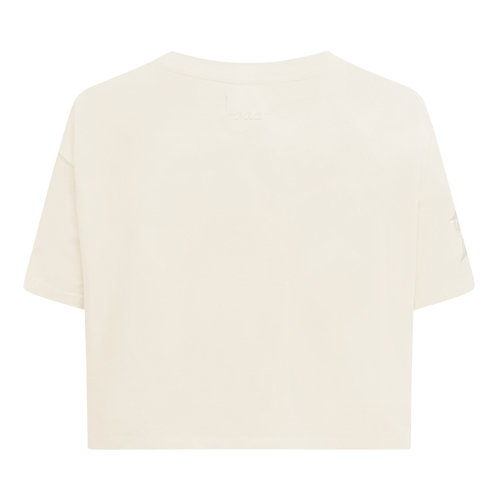 MLB MIAMI MARLINS NEUTRAL WOMEN'S BOXY TOP (EGGSHELL)