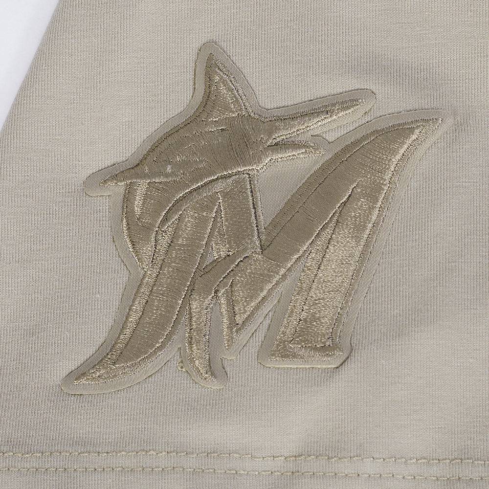 MLB MIAMI MARLINS NEUTRAL WOMEN'S BOXY TOP (TAUPE)