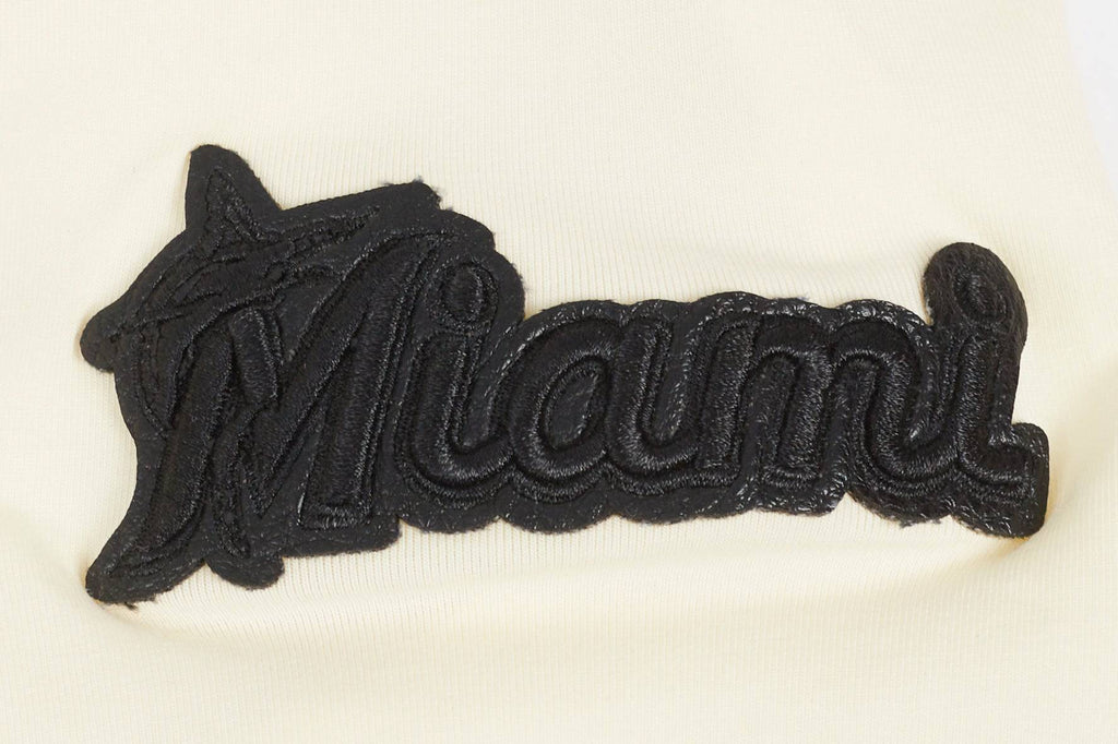 MLB MIAMI MARLINS TRIPLE TONAL BODYCON WOMEN'S DRESS (EGGSHELL)