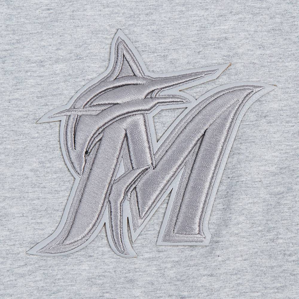 MLB MIAMI MARLINS TRIPLE TONAL BODYCON WOMEN'S DRESS (HEATHER GREY)
