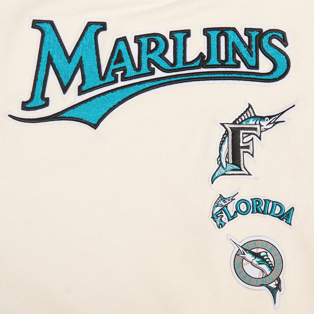 MLB FLORIDA MARLINS RETRO CLASSIC WOMEN'S CREWNECK (EGGSHELL/ BLACK)