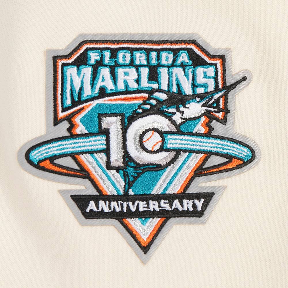 MLB FLORIDA MARLINS RETRO CLASSIC WOMEN'S CREWNECK (EGGSHELL/ BLACK)
