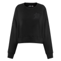 MLB MIAMI MARLINS CAMISETA NEUTRA DE CUELLO REDONDO PARA MUJER (NEGRA)