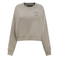 SUÉTER NEUTRO DE CUELLO REDONDO PARA MUJER MLB MIAMI MARLINS (BEIGE)