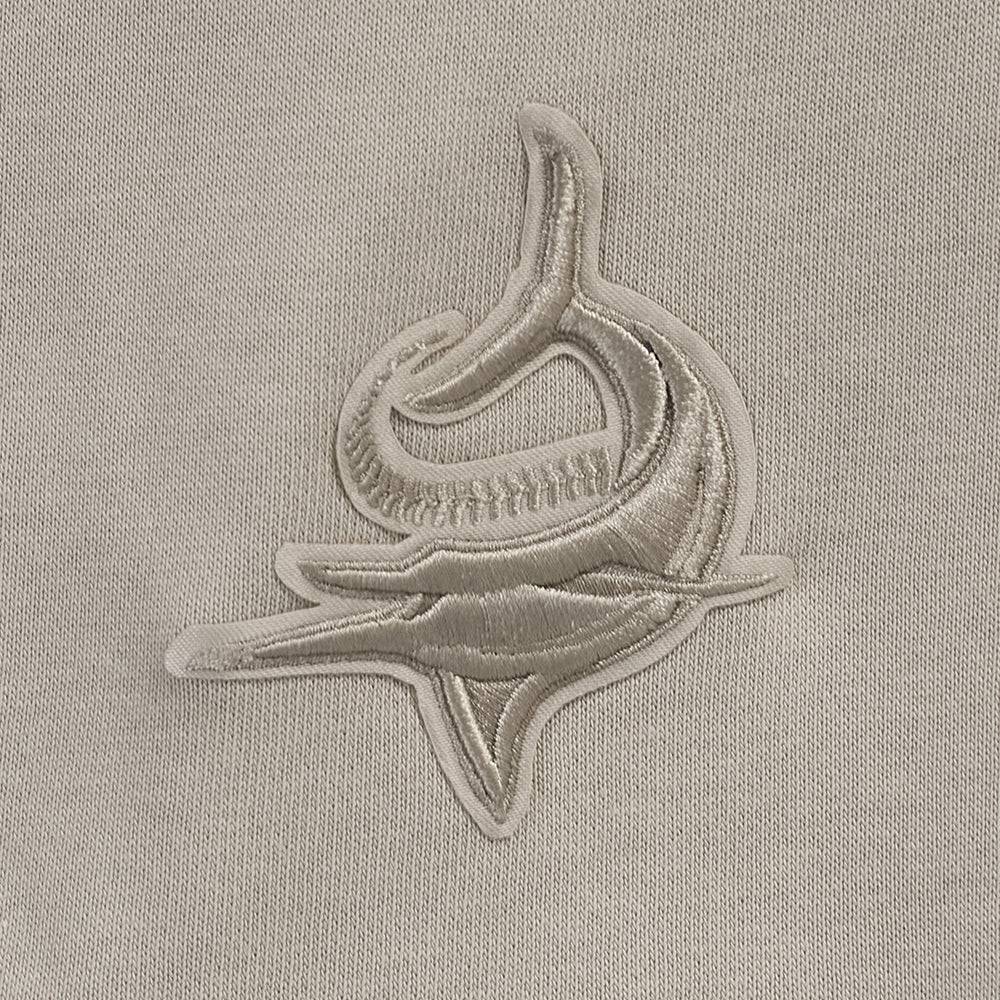 SUÉTER NEUTRO DE CUELLO REDONDO PARA MUJER MLB MIAMI MARLINS (BEIGE)