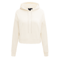 MLB MIAMI MARLINS NEUTRAL WOMEN'S CROPPED PO HOODIE (EGGSHELL)