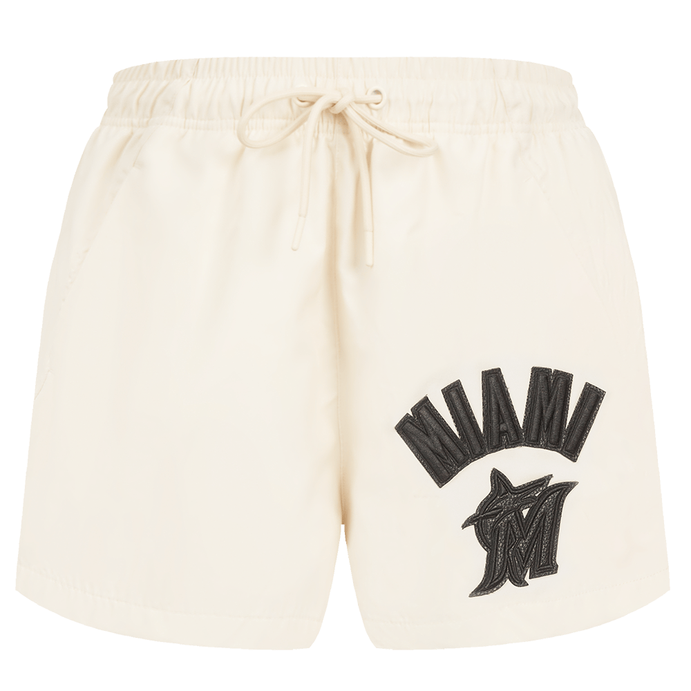 MLB MIAMI MARLINS TRIPLE TONAL W WOVEN WOMEN'S SHORT (EGGSHELL)