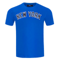 MLB NEW YORK YANKEES CLÁSICO DE CHENILLA PARA HOMBRE   TOP (AZUL REAL)